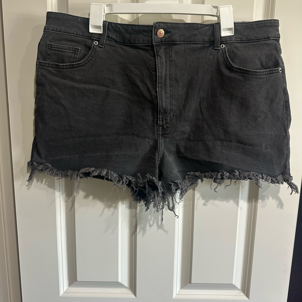 H&M Charcoal Denim Shorts